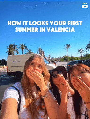 portada de instagram donde decimos como se ve valencia si vienes este verano